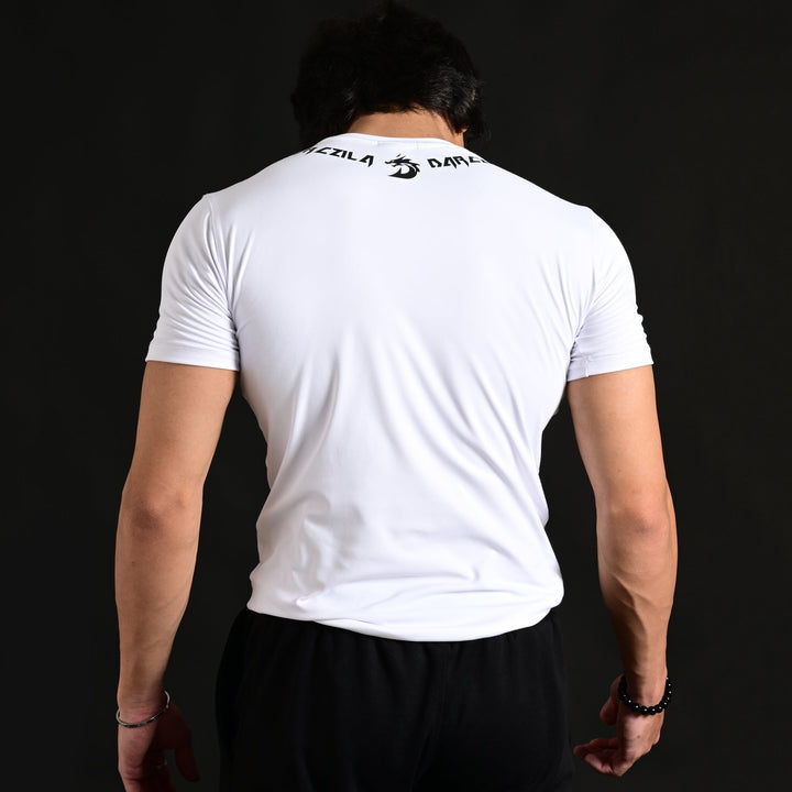 White Compression Training Shirt for men