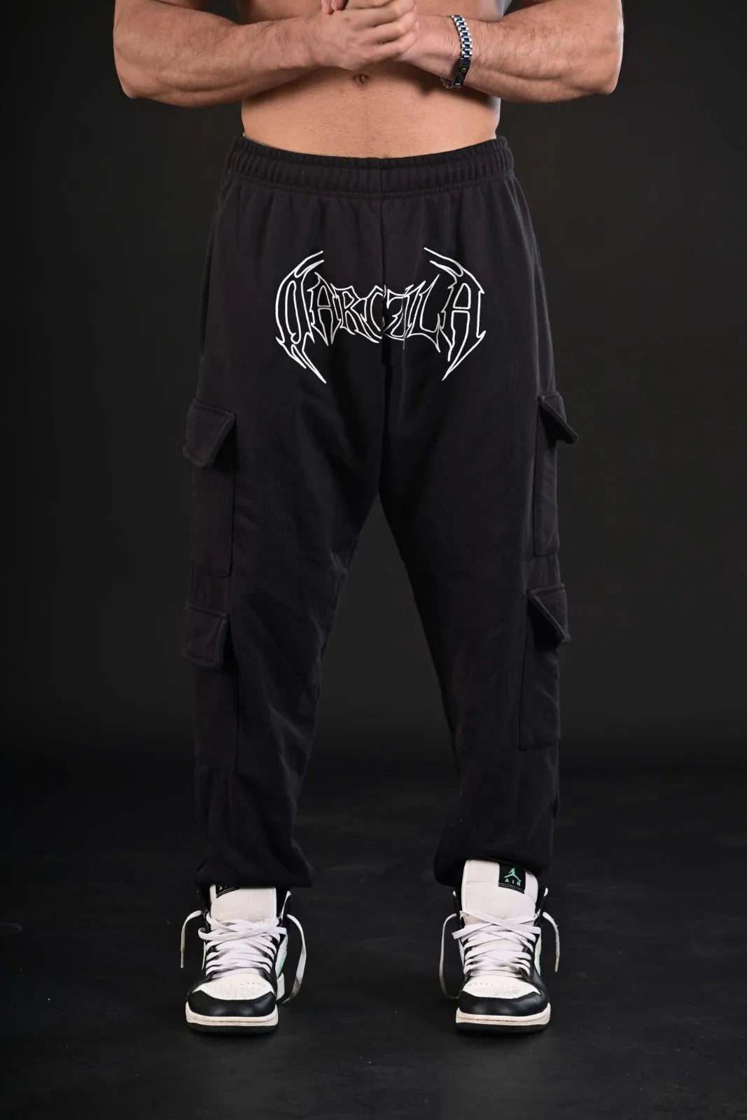 Premium Black Utility Joggers by Darczila Fitness Brand Pakistan