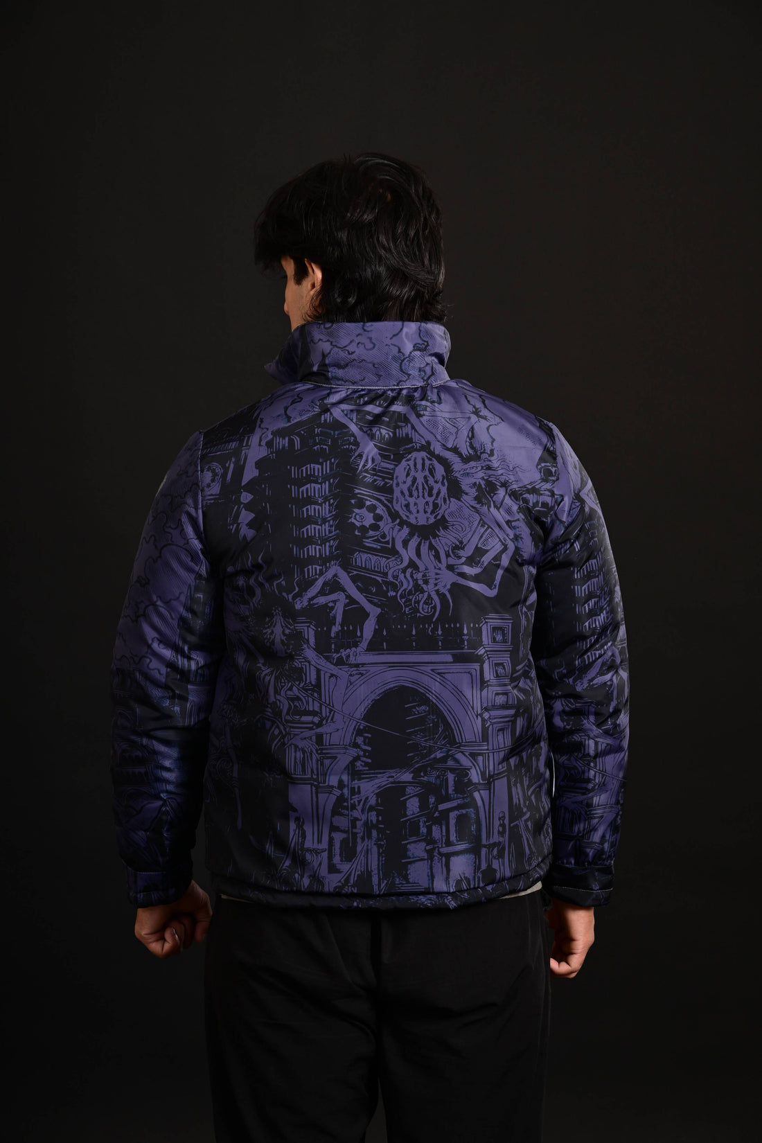 Stylish winter jacket sea color Pakistan